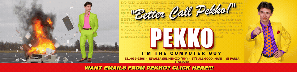 Better Call Pekko! Pekko, I’m the computer guy